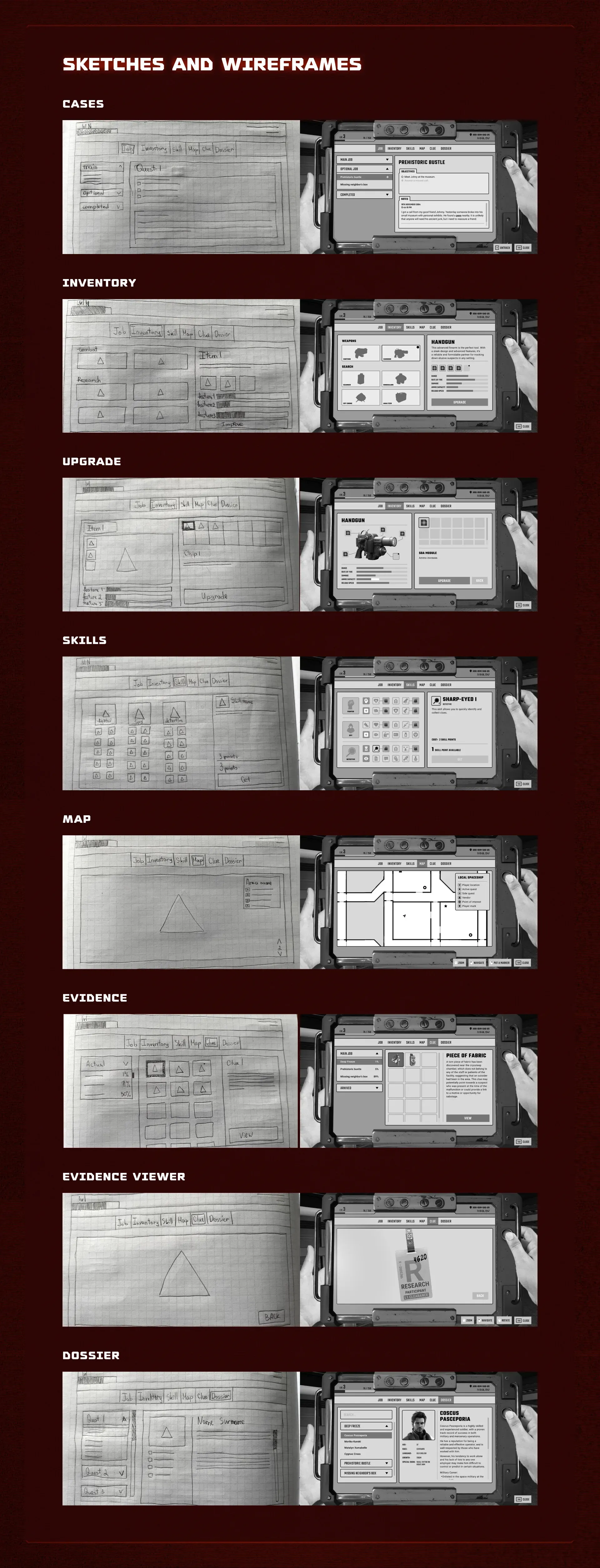 Terror space — fictional game — screen 3