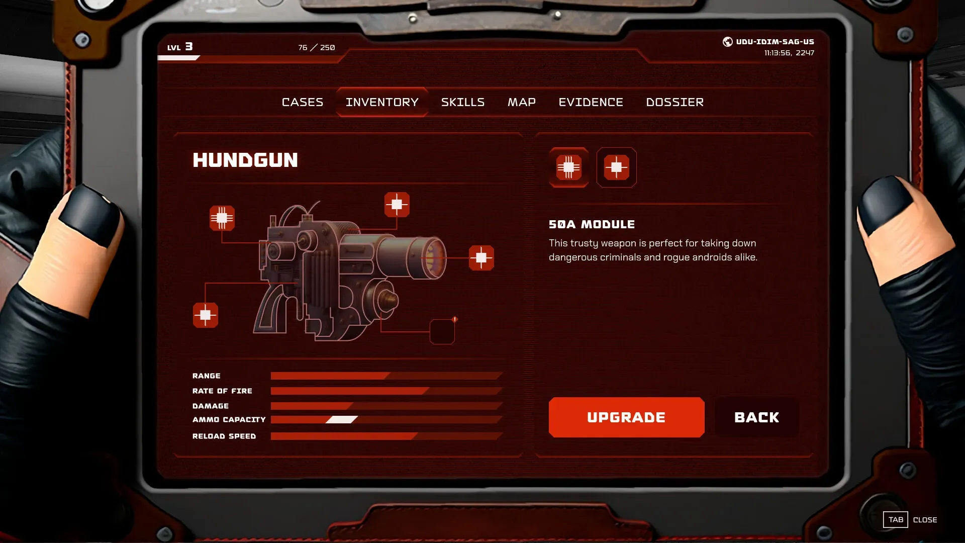 Terror space — fictional game — screen 6