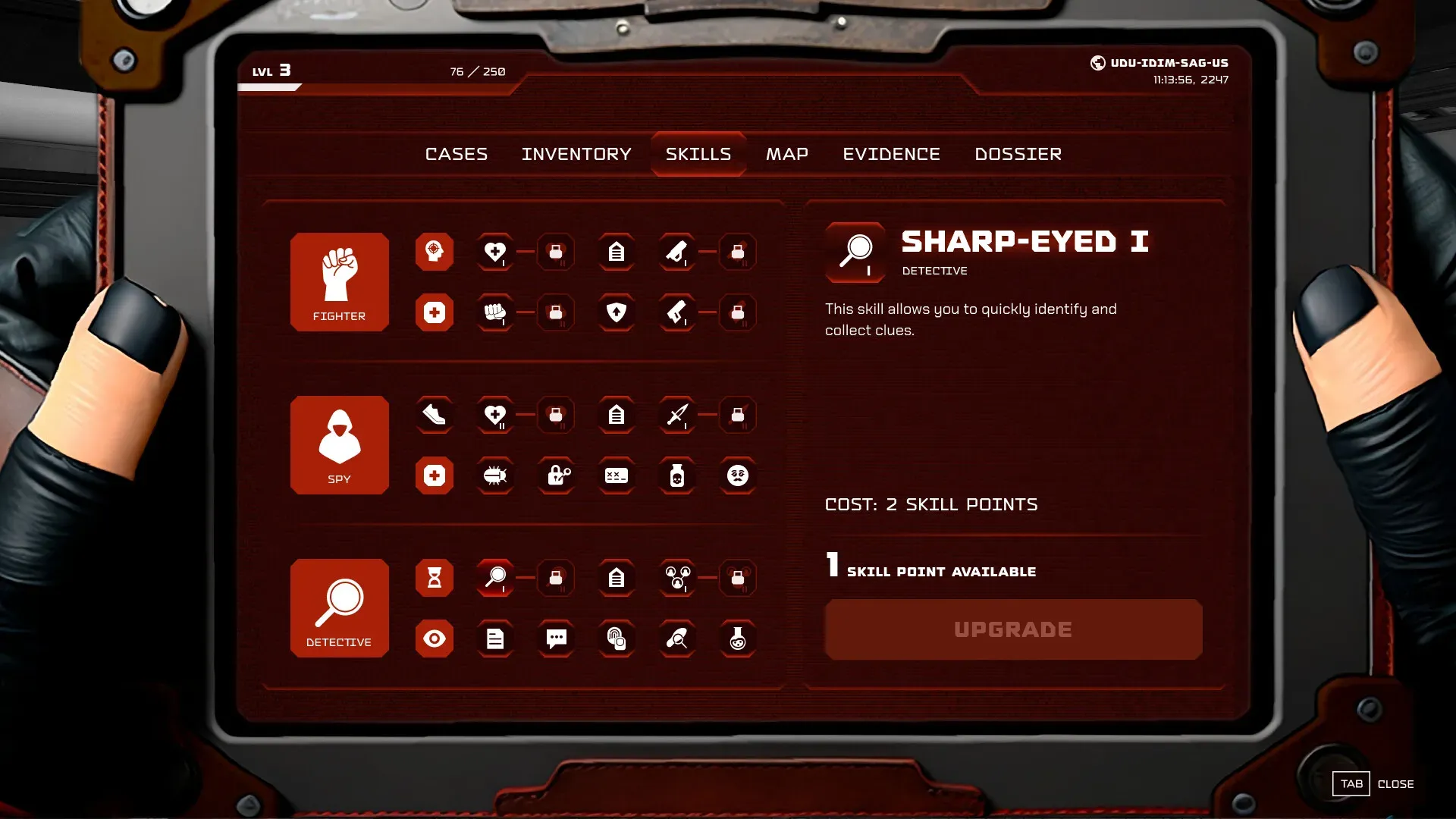 Terror space — fictional game — screen 7