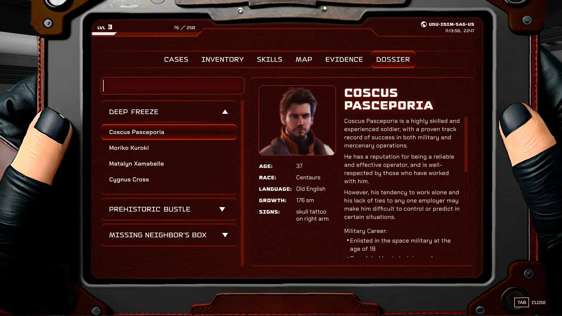 Terror space — fictional game — screen 11
